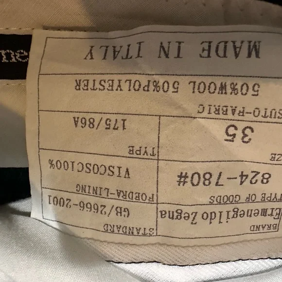 Vintage Ermenegildo Zegna Navy Men’s Trousers